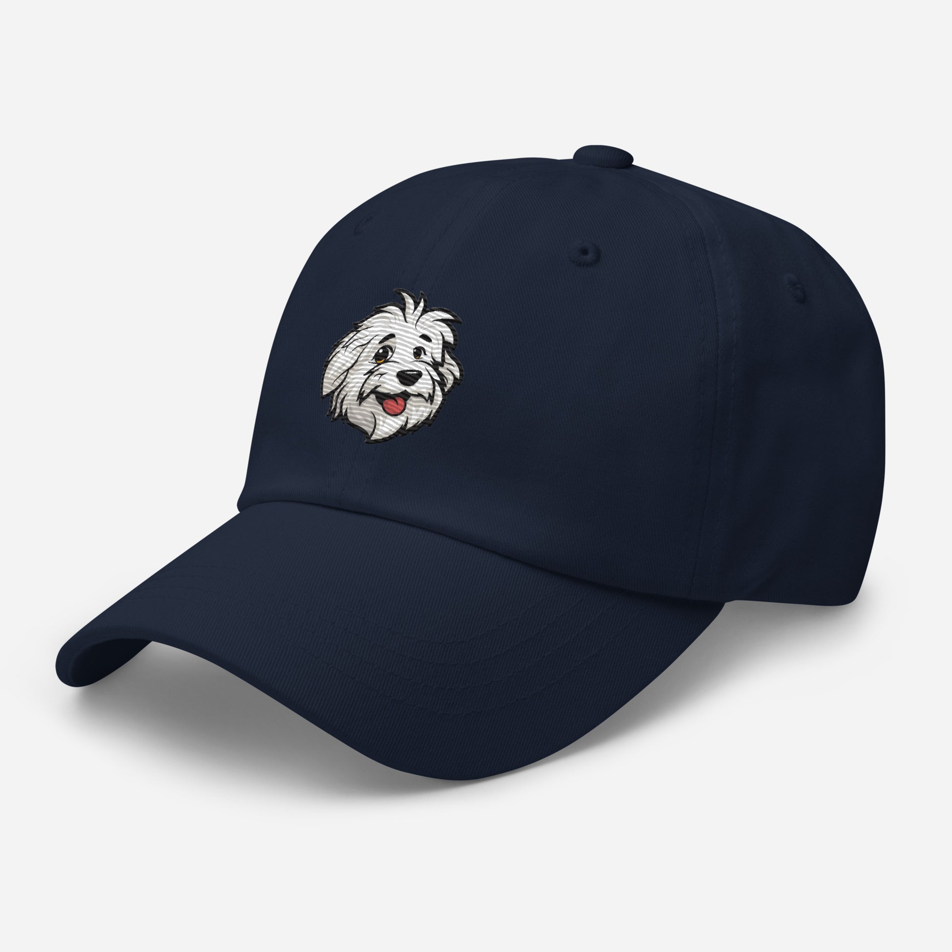 Baseball Hat with the Coton de Tulear Shop logo embroidered. 