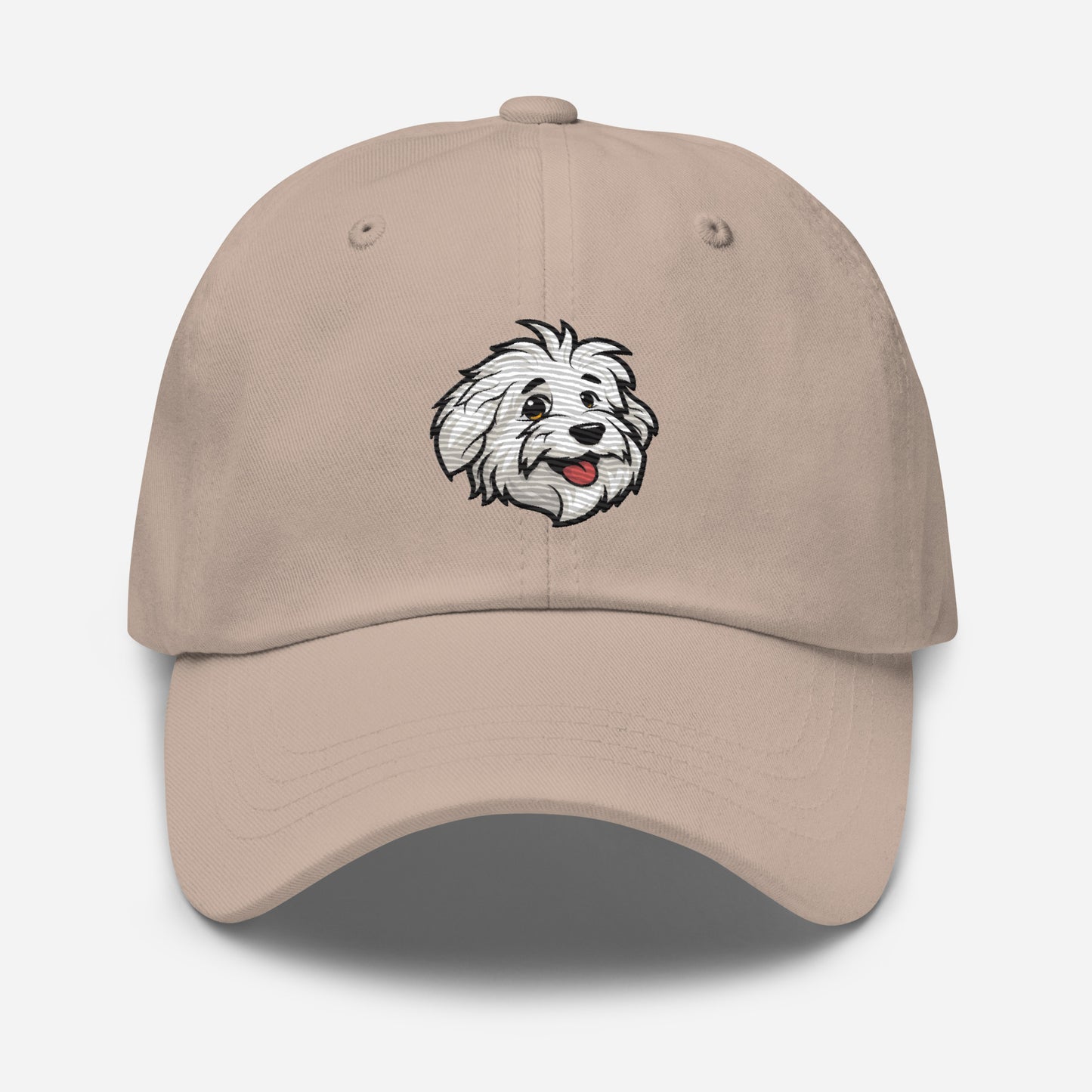 Baseball Hat with the Coton de Tulear Shop logo embroidered. 