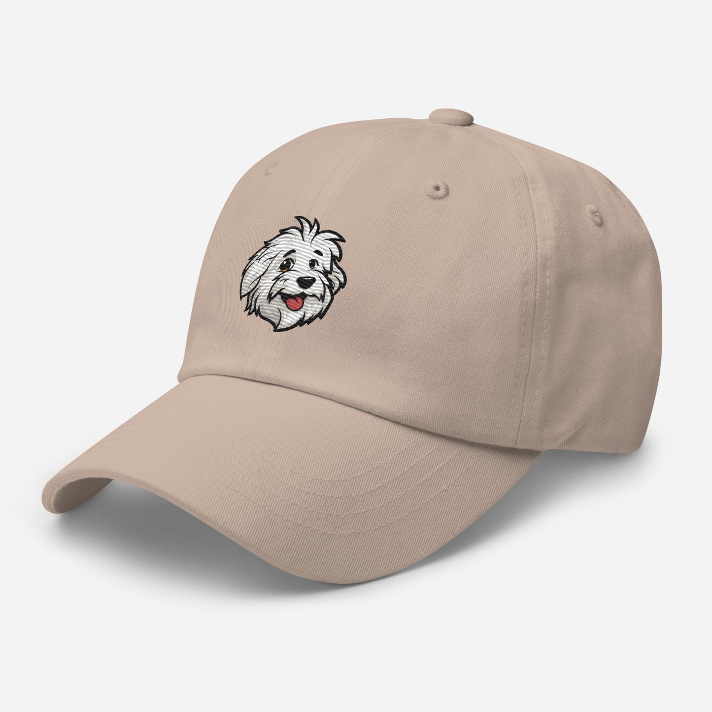 Baseball Hat with the Coton de Tulear Shop logo embroidered. 