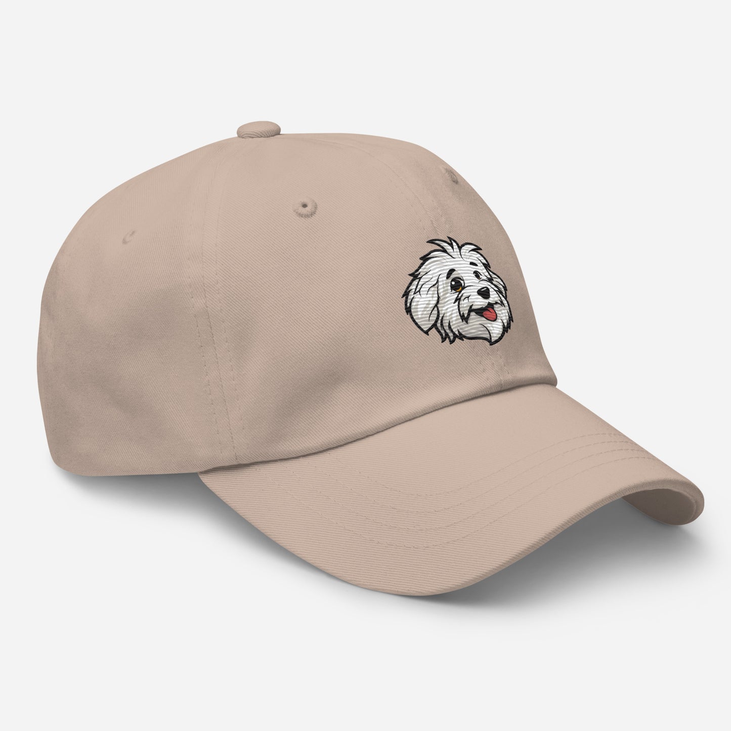 Baseball Hat with the Coton de Tulear Shop logo embroidered. 