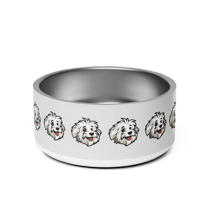 Sebastian's Fluffy Bites: Anti-Slip Coton de Tulear Dog Bowl