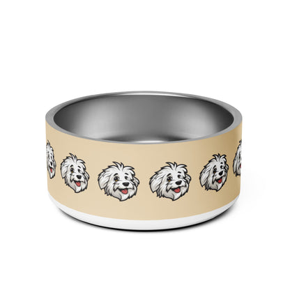 Sebastian's Fluffy Bites: Anti-Slip Coton de Tulear Dog Bowl