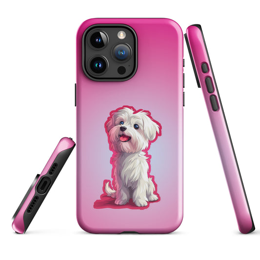 Coton de Charm: Chic Pink Tough iPhone Case