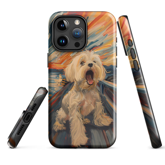 The Howling Masterpiece: Coton de Tulear Tough iPhone Case