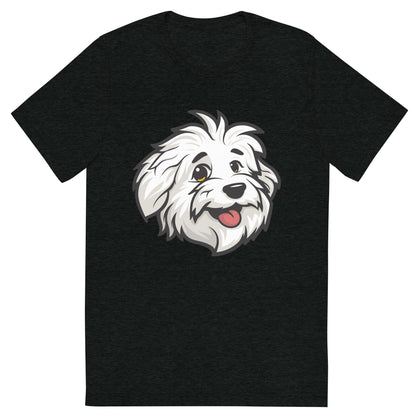 Sebastian's Smile: The Ultimate Comfort Tri-blend T-shirt for Coton de Tulear Lovers