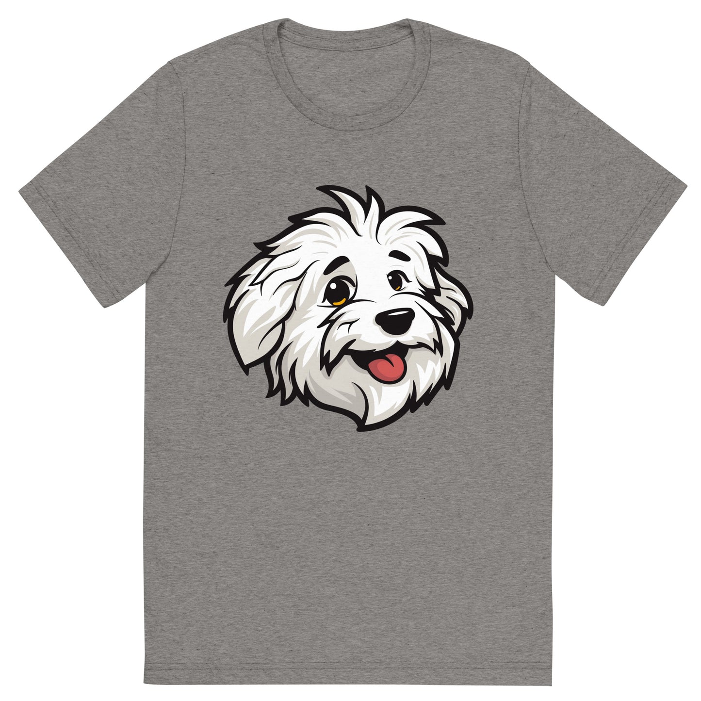 Sebastian's Smile: The Ultimate Comfort Tri-blend T-shirt for Coton de Tulear Lovers